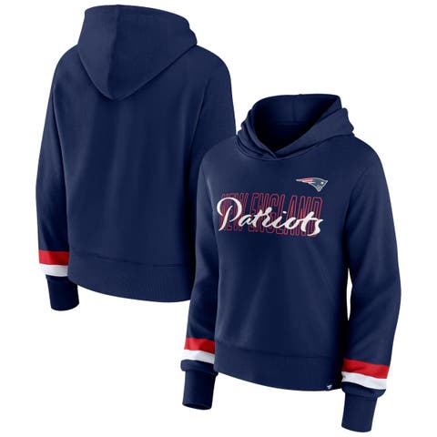 Women's Fanatics Branded  Navy New England Patriots Over Under Pullover Hoodie
