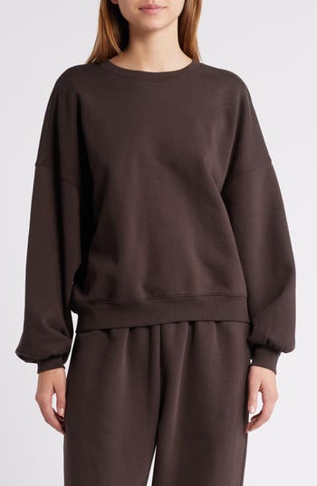 Frame Travel Cotton-blend Sweatshirt In Brown