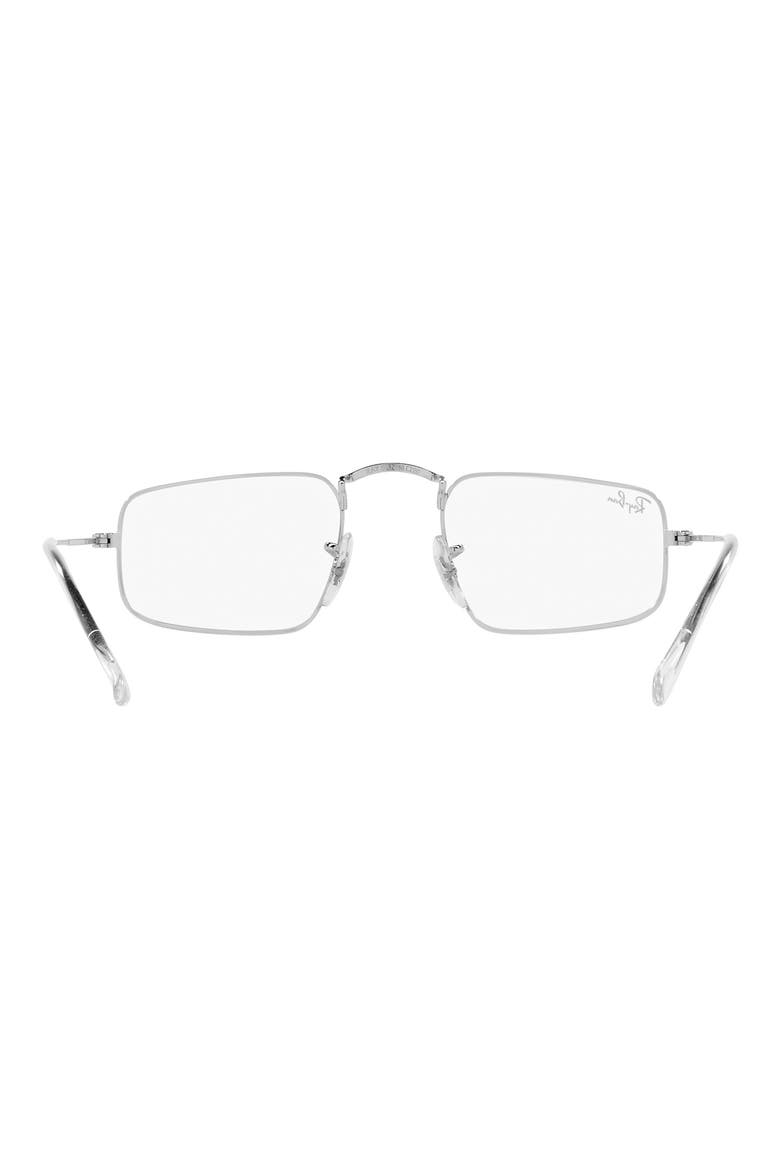 RX3957V 49mm Rectangle Optical Glasses, Alternate, color, SILVER