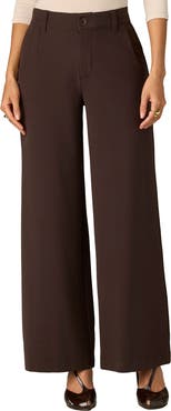 Wit & Wisdom Whitney Skyrise Flat Front Wide Leg Pants