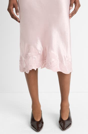 Satin Maxi Slip Skirt