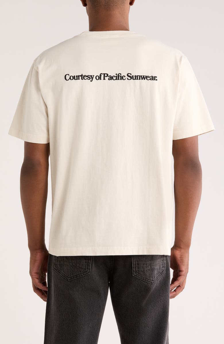 PacSun Call Your Mom Embroidered Cotton T-Shirt, Alternate, color, Cream