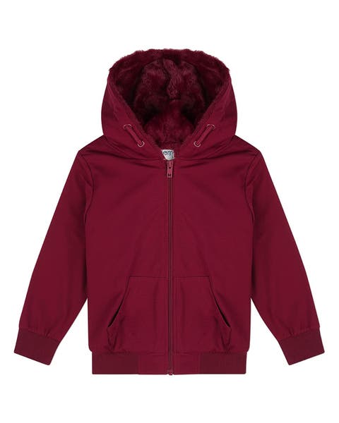 Zip-Up Hoodie with Cozy Faux Fur Lining