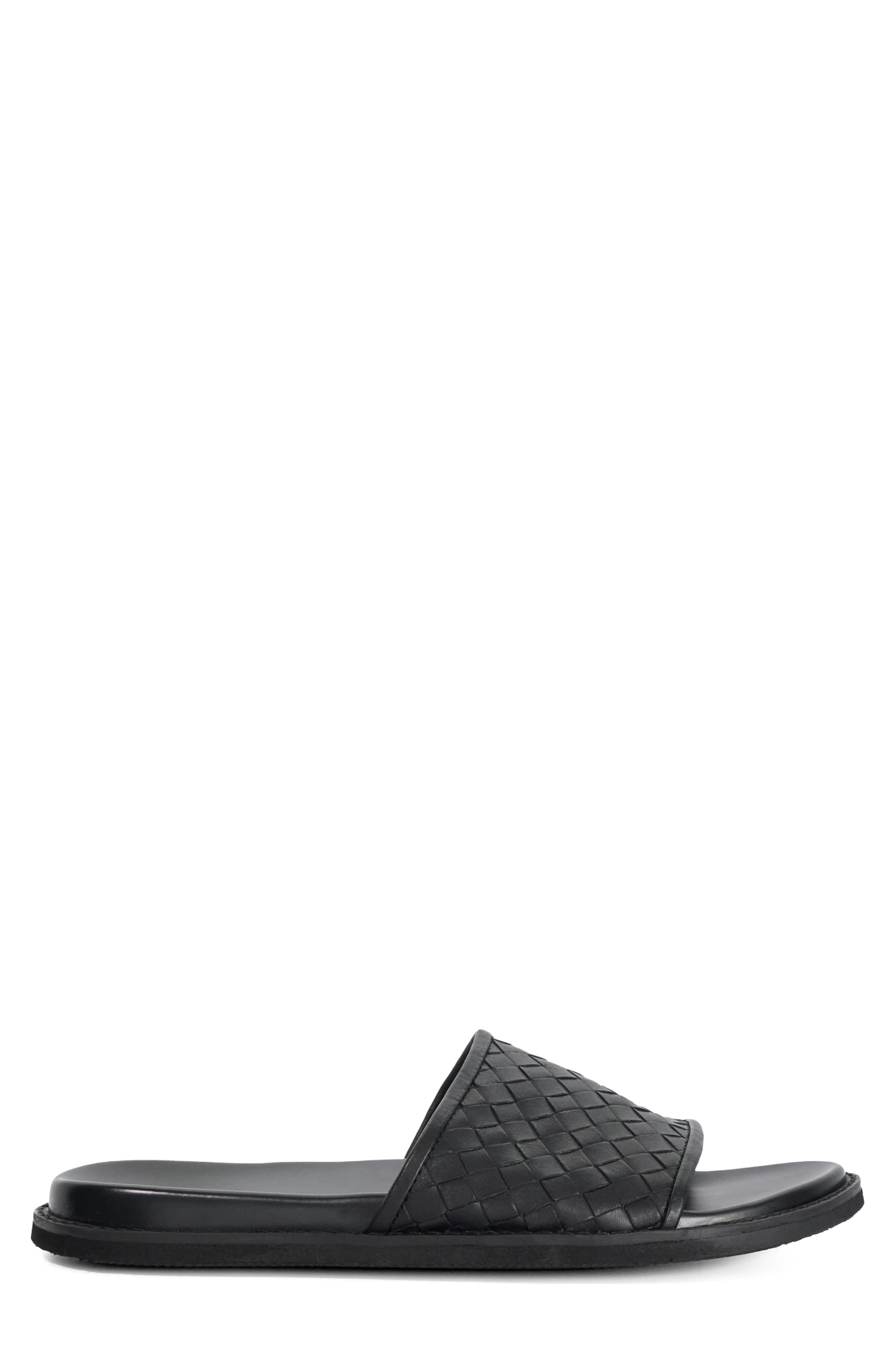 Dune London Ivar Slide Sandal, Alternate, color, Black