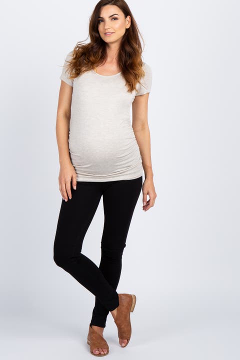 Solid Basic Maternity Jeggings