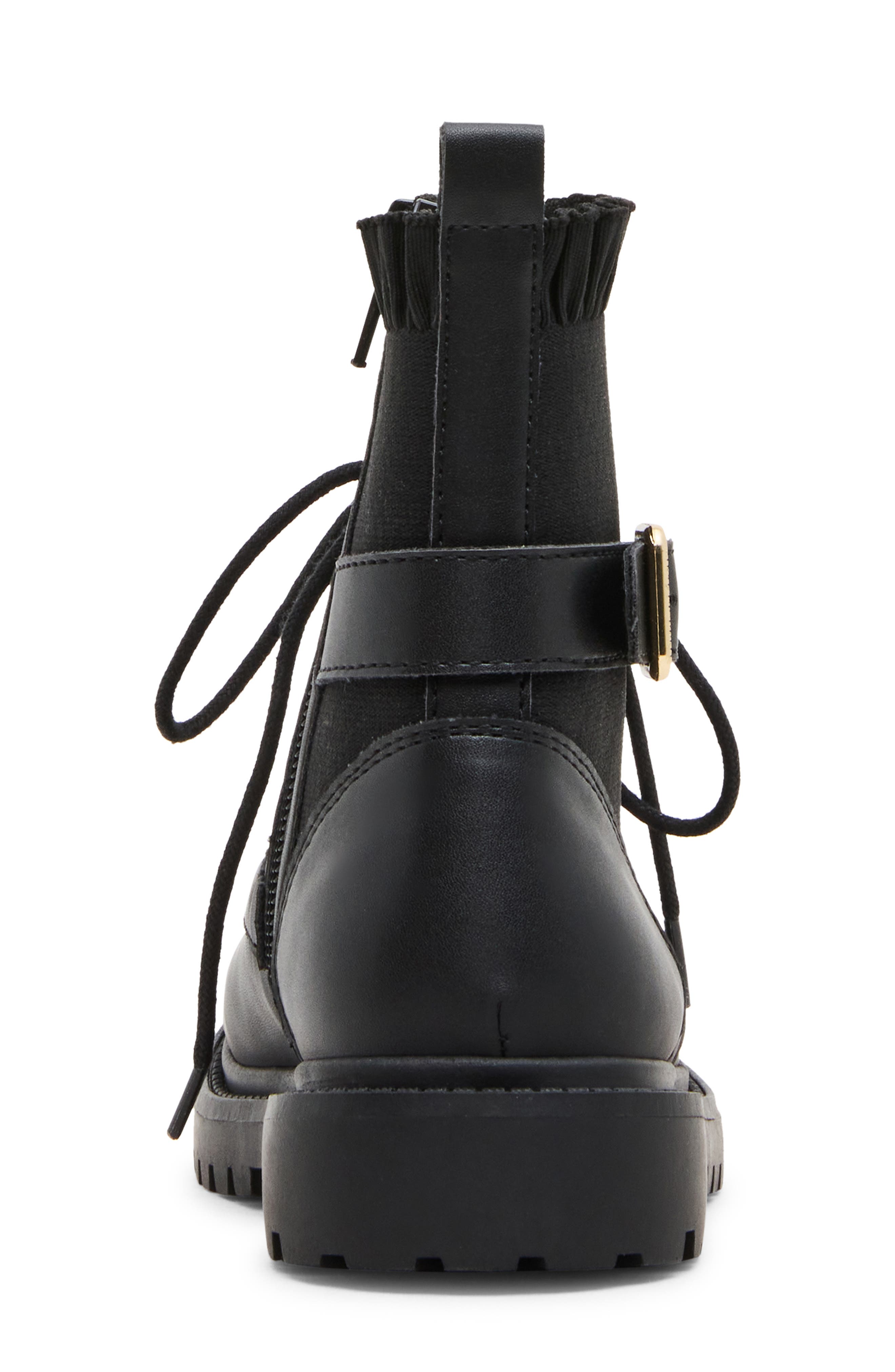 Kids' Jruffle Boot, Alternate, color, BLACK