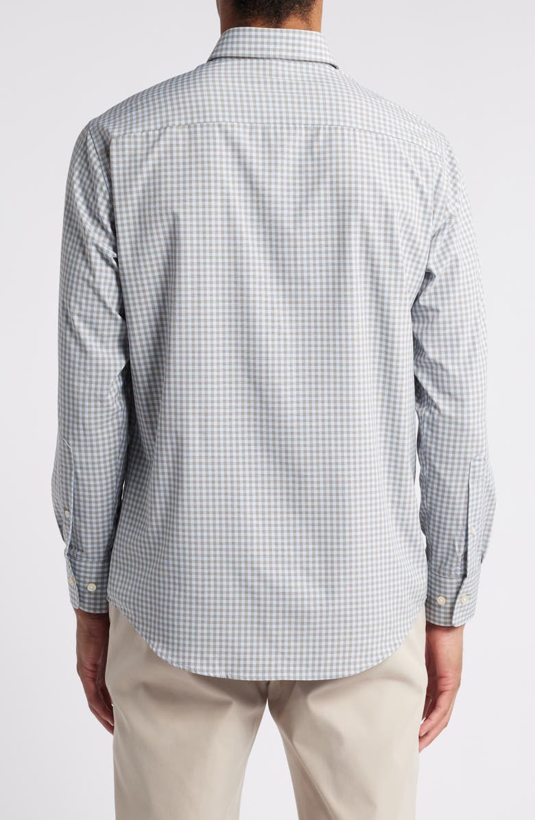 Peter Millar Murray Check Performance Poplin Button-Down Shirt, Alternate, color,