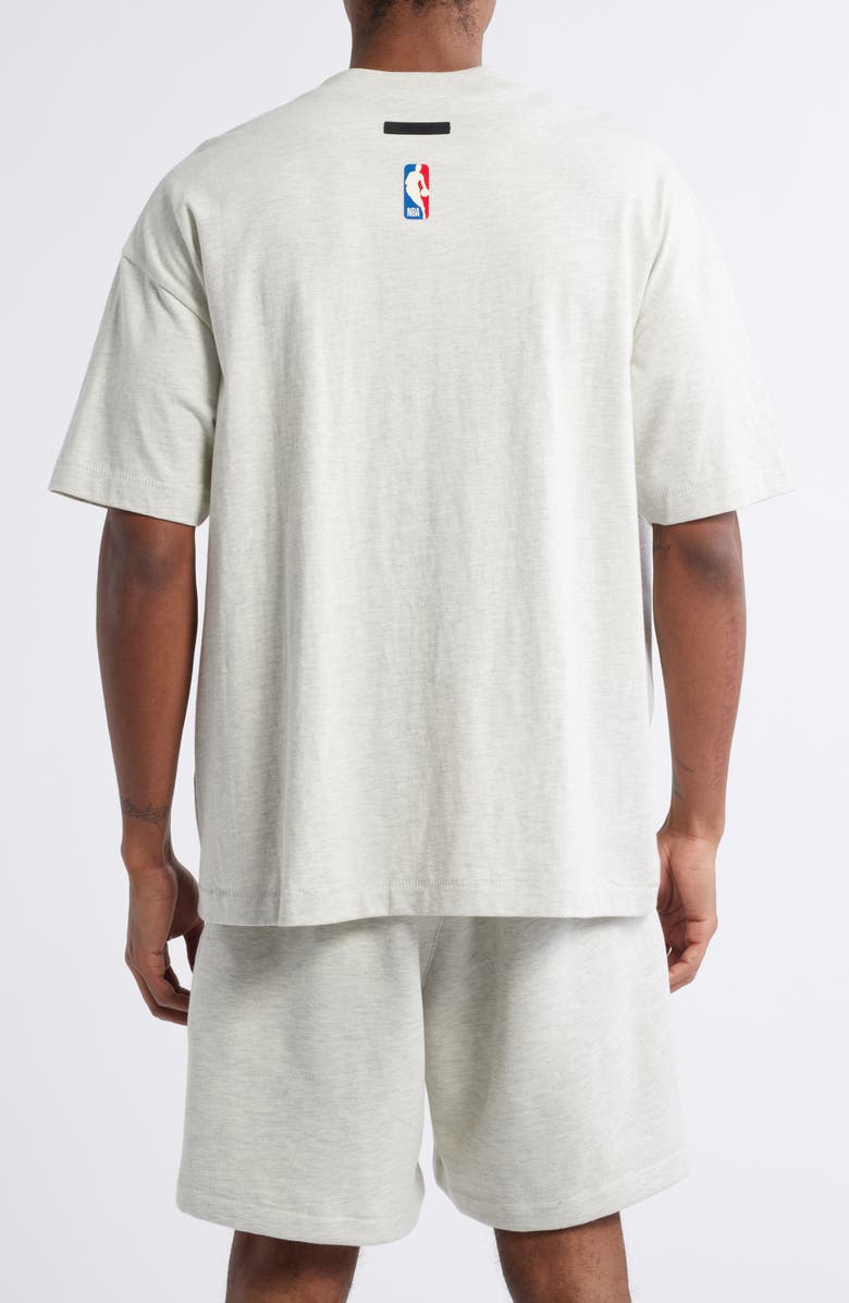 Fear of God Essentials x NBA New York Knicks Graphic T-Shirt, Alternate, color, Light Heather