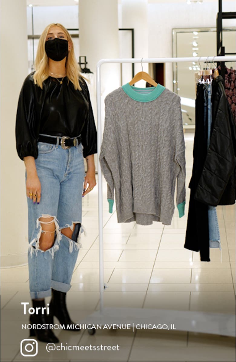 Olympia Colorblock Sweater, sales video thumbnail