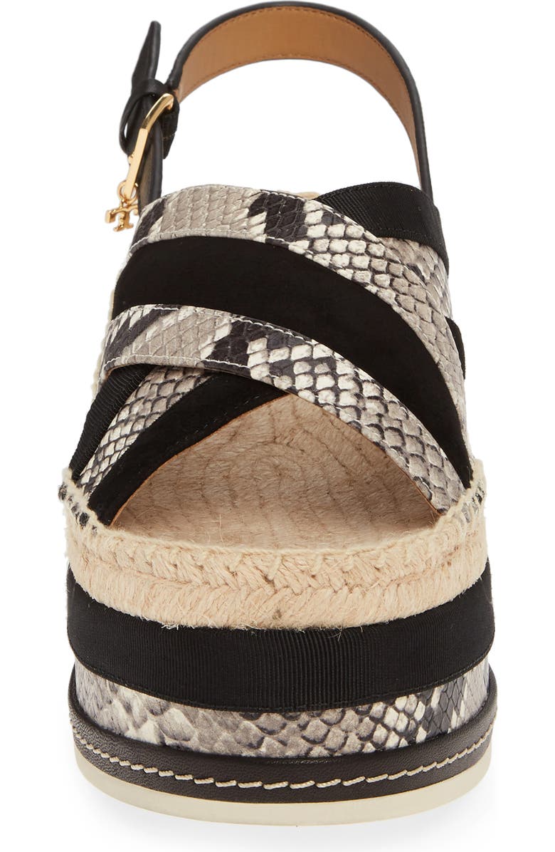 Tory Burch Platform Singback Espadrille Sandal, Alternate, color,