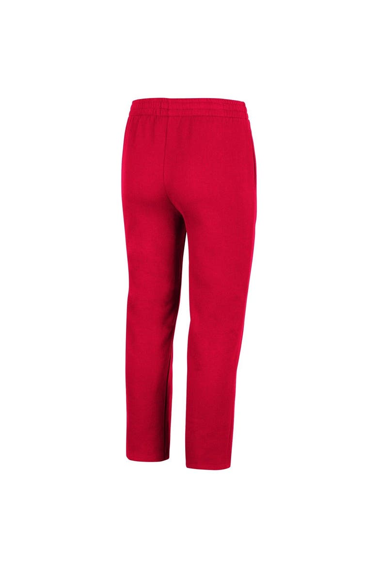 Men's Colosseum Scarlet Nebraska Huskers Fleece Pants, Alternate, color, Scarlet