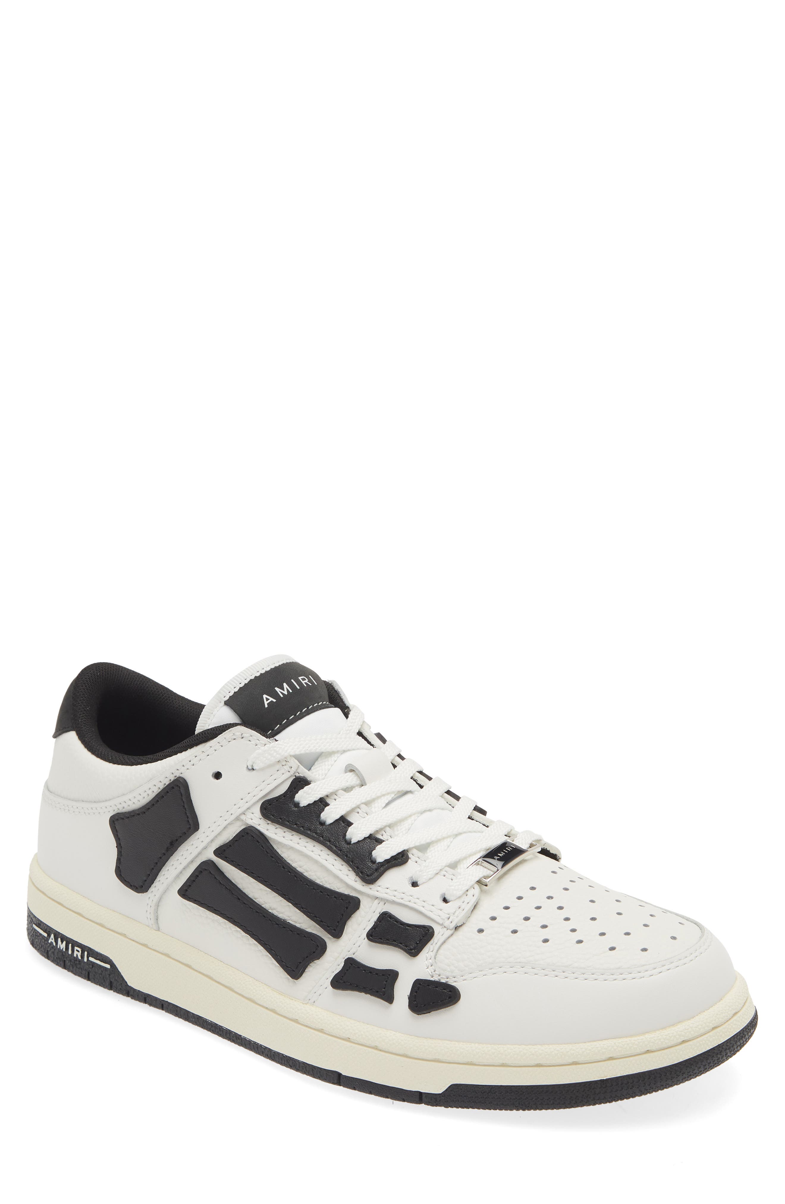 AMIRI Skel Low Top Sneaker, Main, color, White/ Black