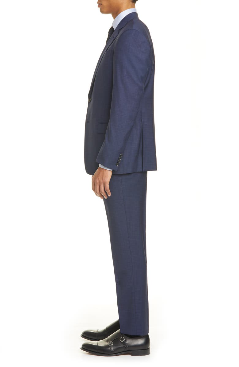 Giorgio Armani Trim Fit Check Wool Suit, Alternate, color, 