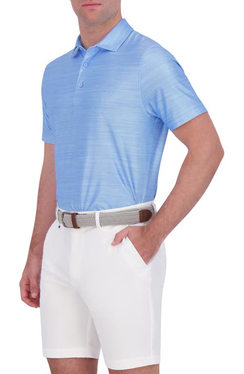 Ben Sherman Mélange Stretch Tech Polo In Blue