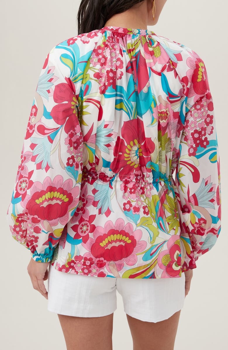 Trina Turk Rue Zip Front Jacket, Alternate, color, Pink Multi