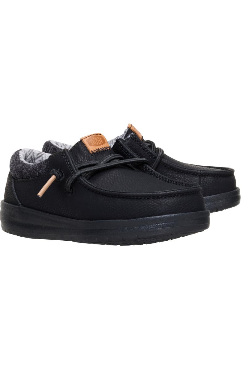 Hey Dude Kids' Paul Classic Slip-On, Alternate, color, Black/ Black