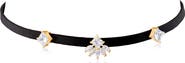 CZ by Kenneth Jay Lane Cubic Zirconia Station Choker Necklace