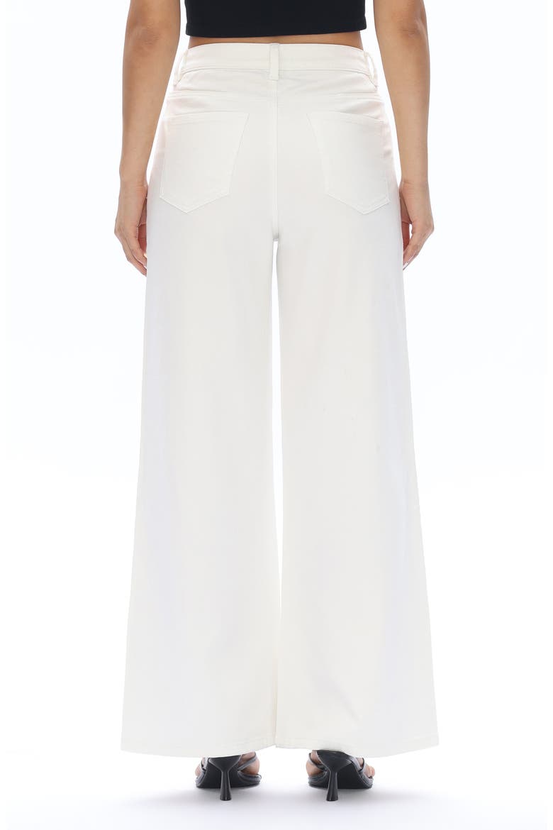 Embroidered High Waist Wide Leg Jeans, Alternate, color, MIST