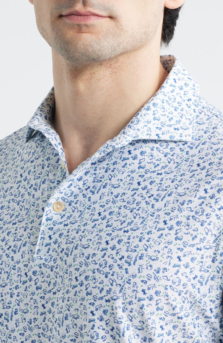 Peter Millar Wilkins Performance Jersey Polo, Alternate, color, White