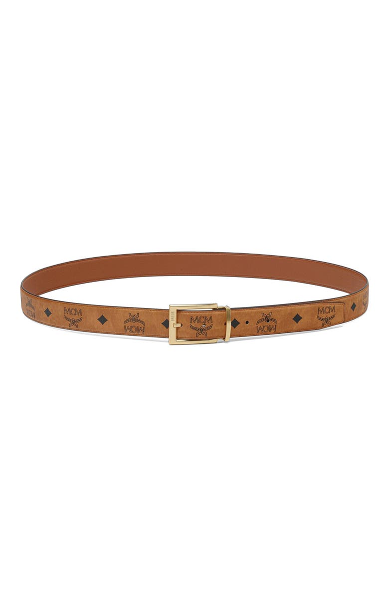 MCM Aren Reversible Belt 1.3" in Visetos, Main, color, 