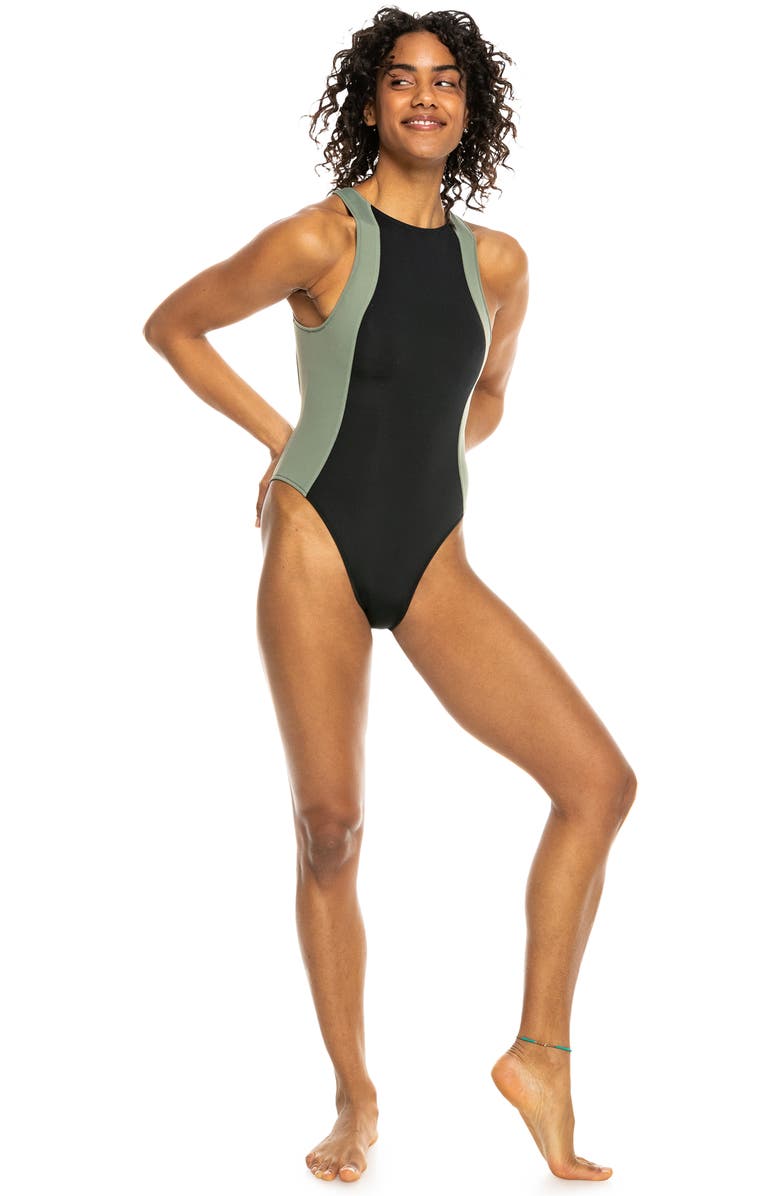 Roxy Pro Performance One-Piece Swimsuit, Alternate, color, 