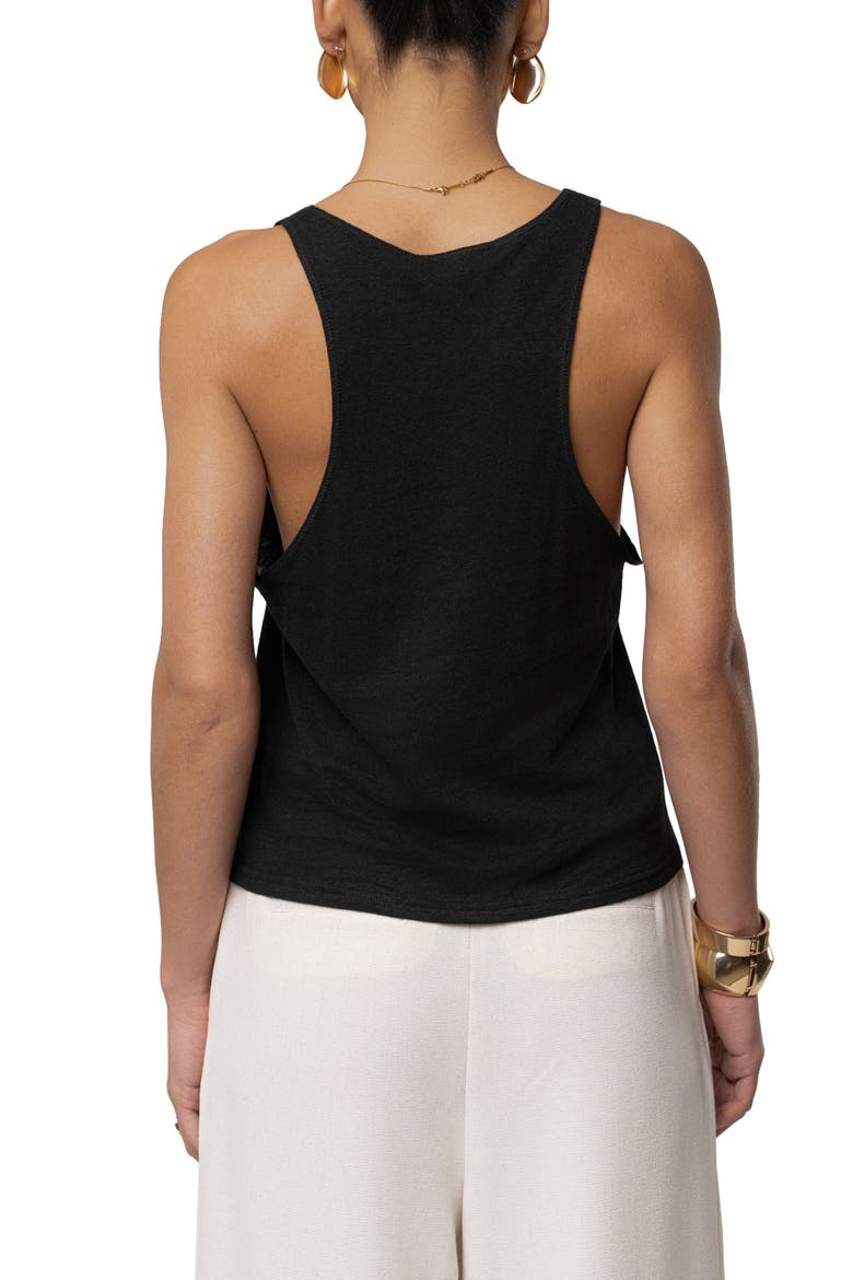 Classic Scoop Neck Tank, Alternate, color, Black