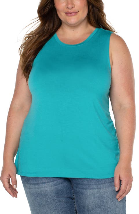 Scoop Neck Jersey Tank (Plus Size)