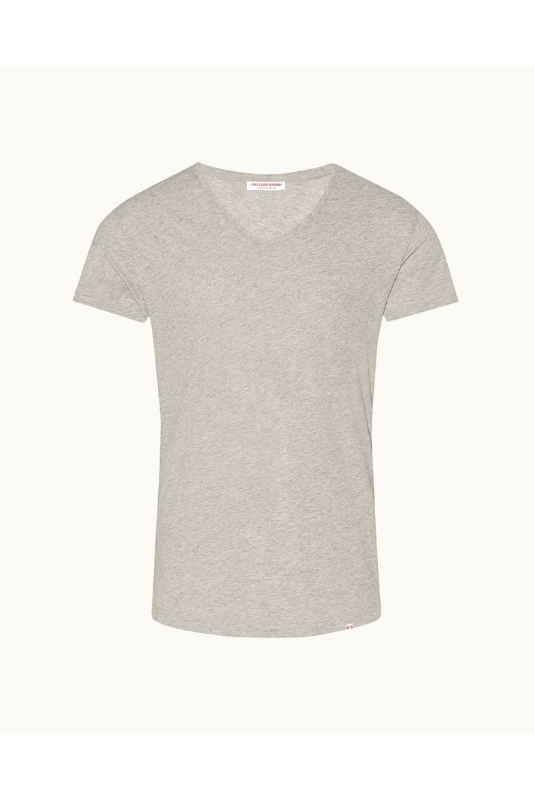 Ob V Tailored Fit V-neck T-Shirt, Alternate, color, MID GREY MELANGE