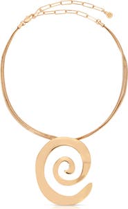Ettika Aura Swirl Pendant Necklace