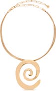 Ettika Aura Swirl Pendant Necklace