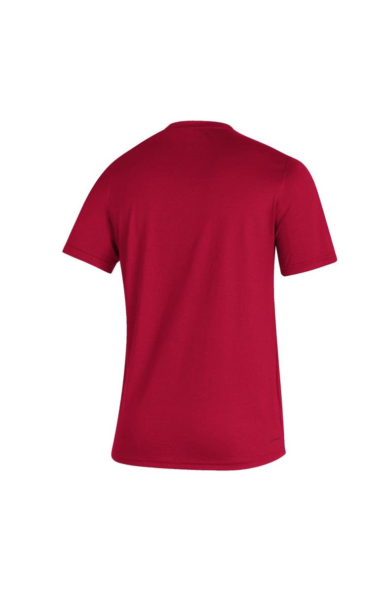 adidas Men's adidas Crimson Indiana Hoosiers Sideline Football Locker Practice Creator AEROREADY T-Shirt, Alternate, color, 