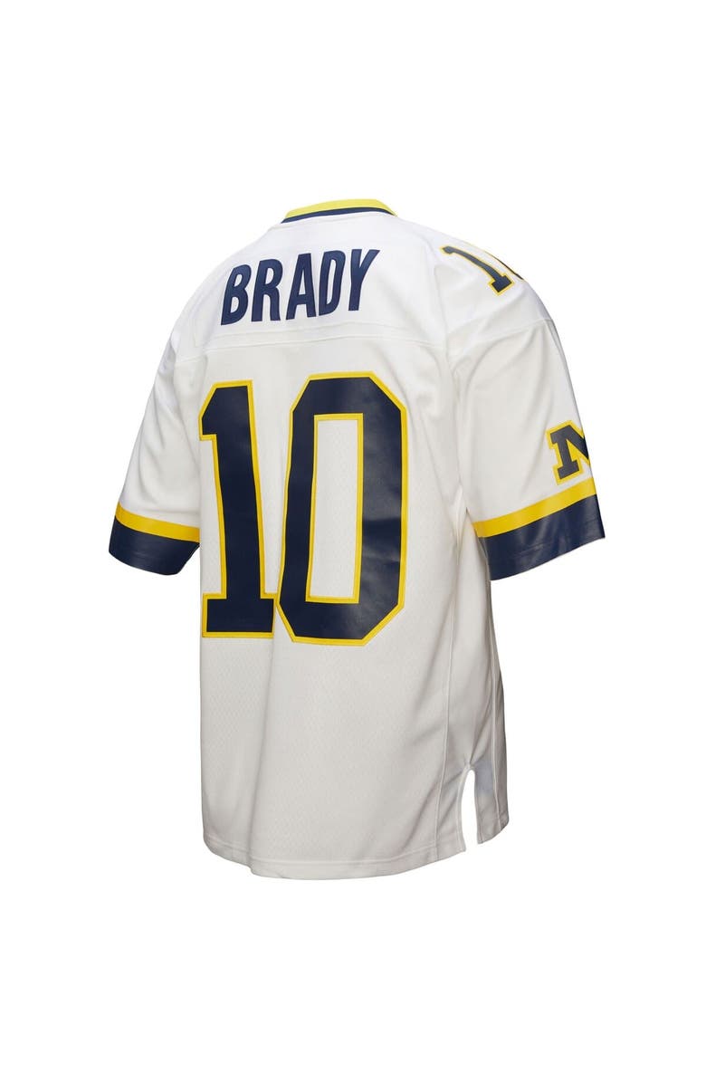 Mitchell & Ness Men's Mitchell & Ness Tom Brady White Michigan Wolverines 1999 Legacy Jersey, Alternate, color, White