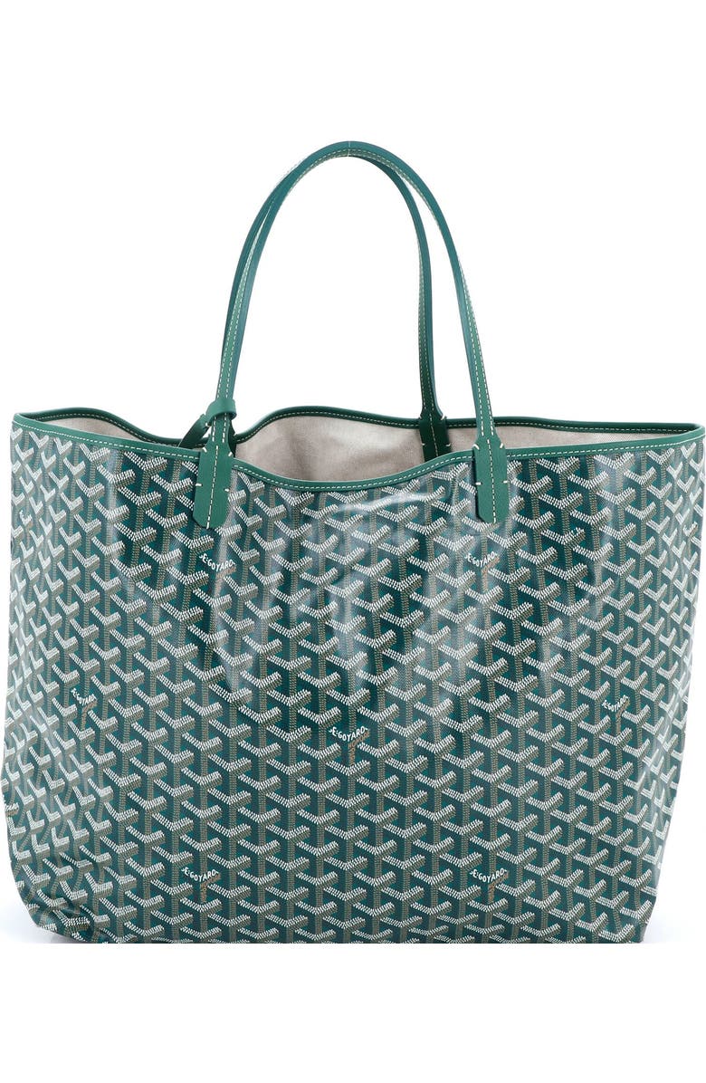 Pre-Owned Goyard Saint Louis Tote Coated Canvas GM, Main, color, Green