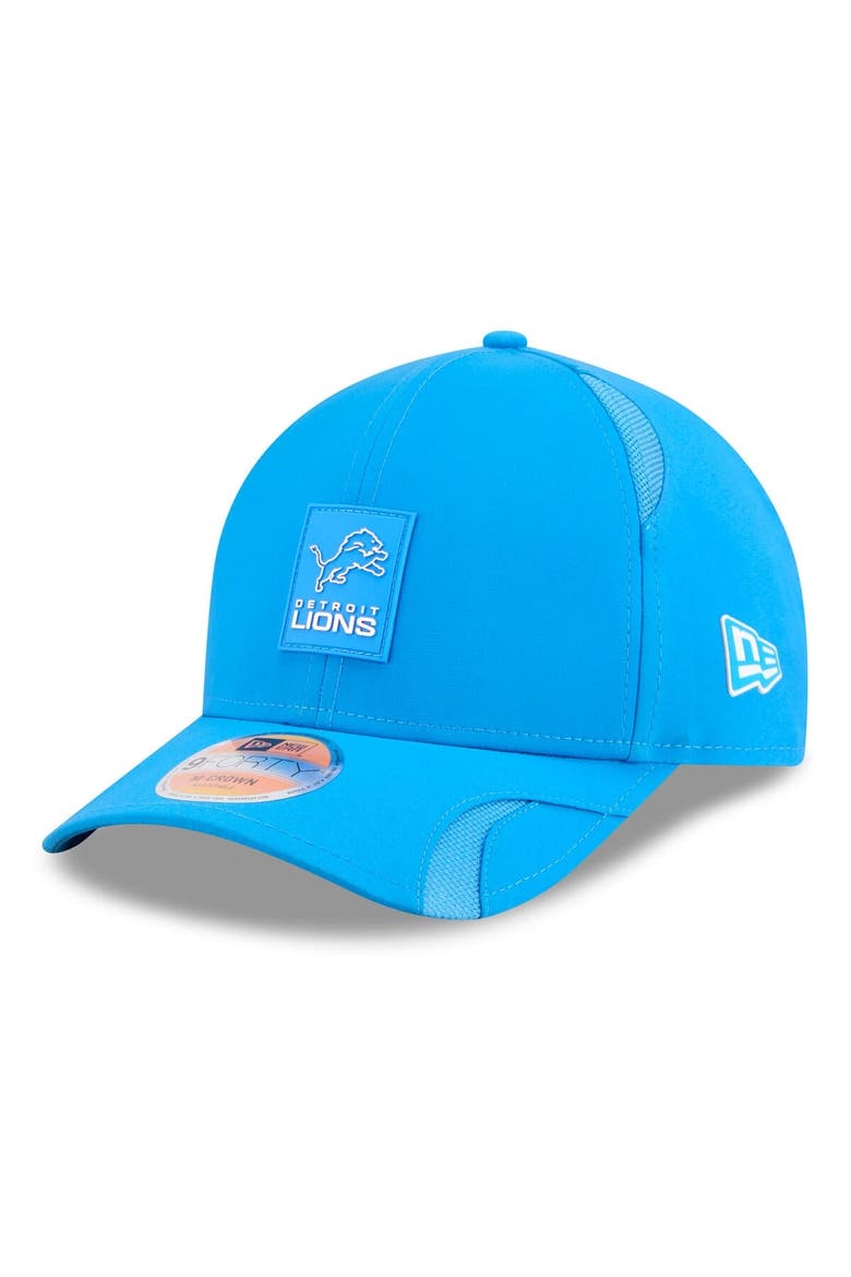 Men's New Era Blue Detroit Lions 2025 Sideline  M-Crown 9FORTY Adjustable Hat, Main, color, Blue
