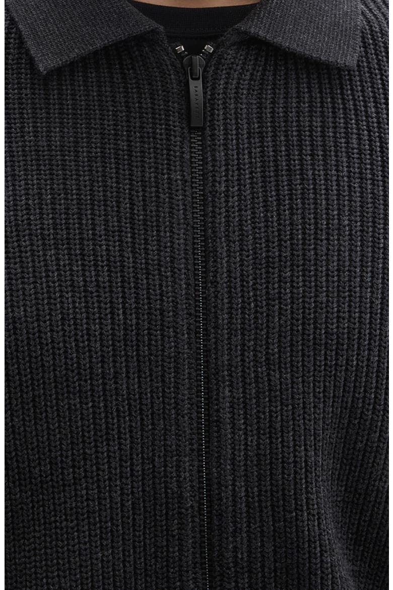 Gregorio Full Zip Cardigan Sweater, Alternate, color, BLACK