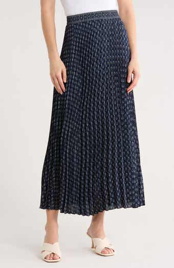 Pleated Maxi Skirt