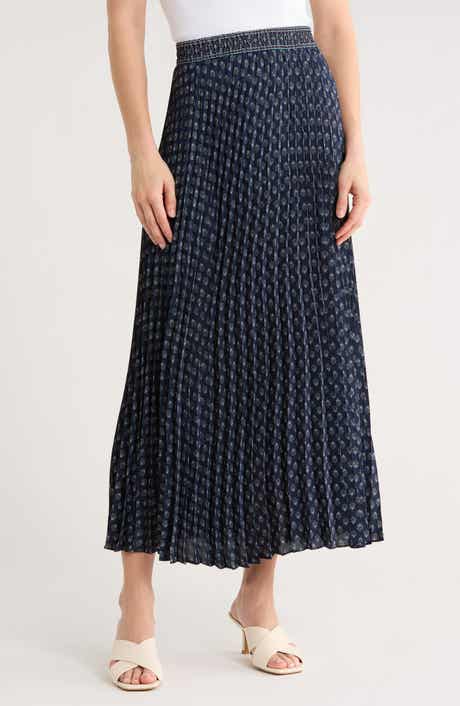 Pleated Maxi Skirt