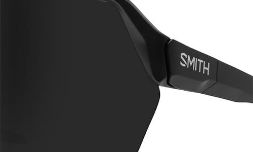 Smith Shift Split Mag™ 139mm Chromapop™ Polarized Shield Sunglasses In Matte Black/chromapop Black