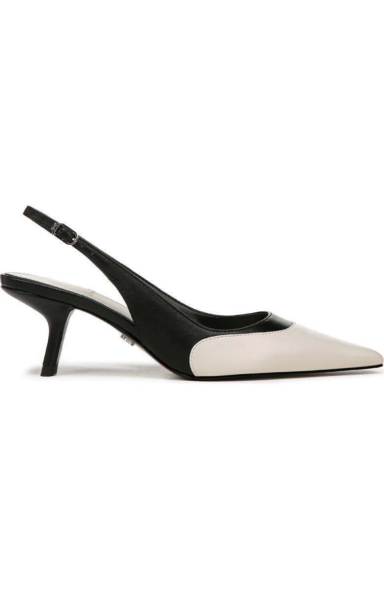 Sam Edelman Bayley Pointed Toe Slingback Pump, Alternate, color, Modern Ivory/Black