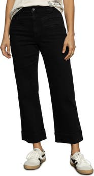 Sanctuary Voyage High Waist Crop Wide Leg Jeans