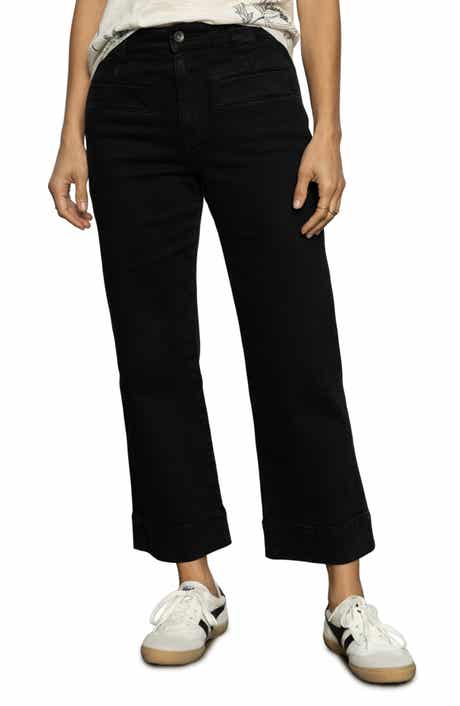 Sanctuary Voyage High Waist Crop Wide Leg Jeans