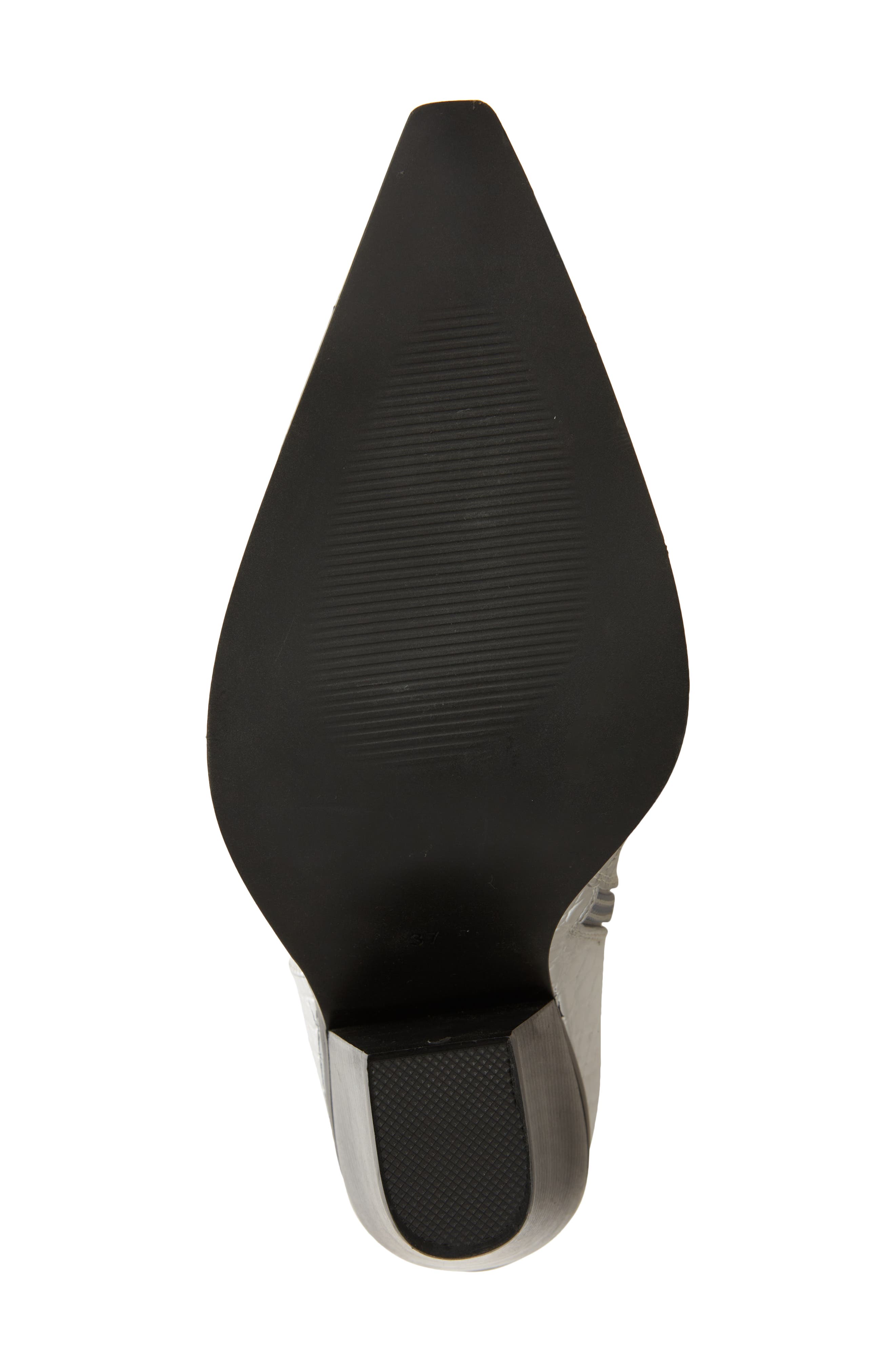 AZALEA WANG Grissel Croc Embossed Water Resistant Western Boot, Alternate, color, 