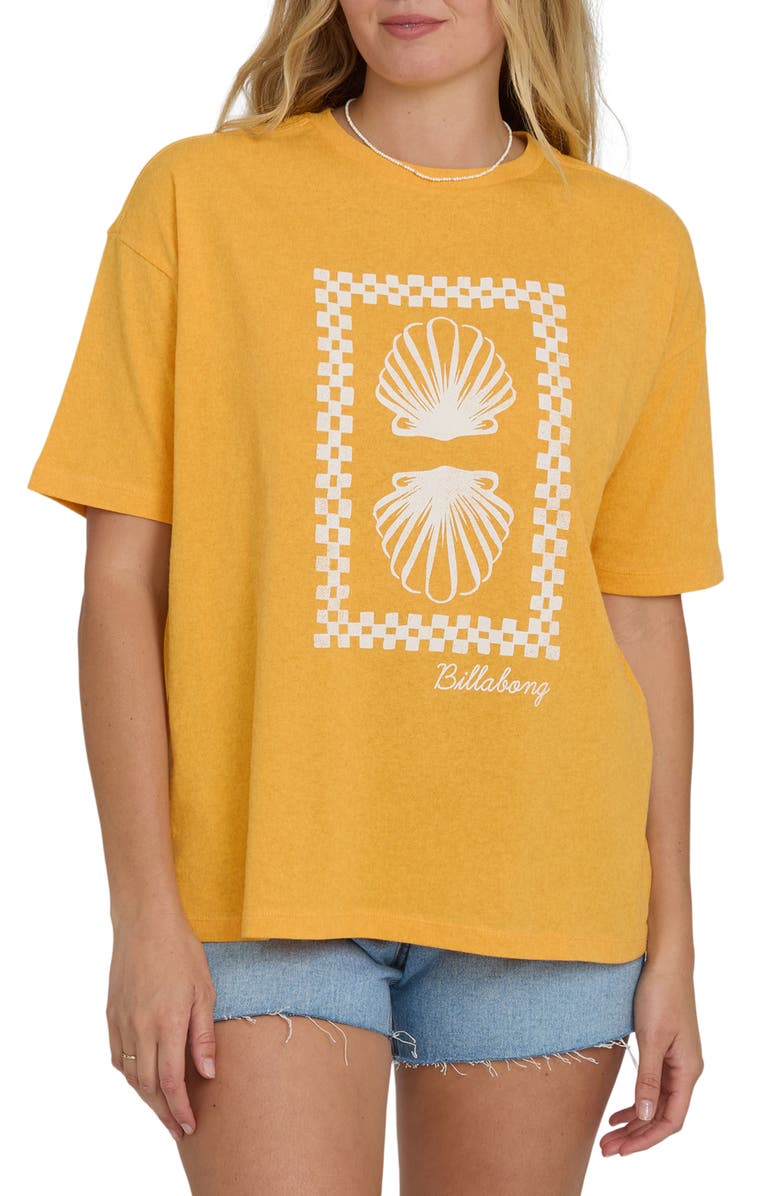 Billabong Balance of Waves Oversize Cotton Graphic T-Shirt, Main, color, Sun Kissed