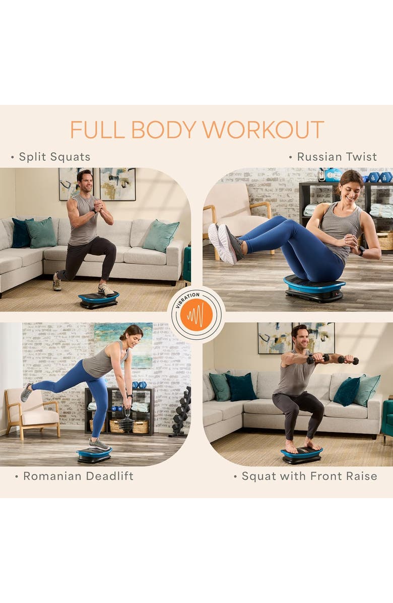 Lifepro Curved Voice-Controlled Vibration Plate Exercise Machine with Heat Therapy for Recovery and Wellness, Alternate, color, Black With Heat