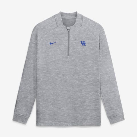 Men's Nike  Gray Kentucky Wildcats Par Raglan Tri-Blend Therma-FIT Half-Zip Pullover