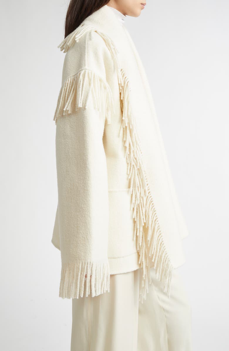 Double Face Wool Blend Scarf Jacket