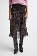 Isabel Marant Étoile Brigitte Ruffle Smocked Midi Skirt
