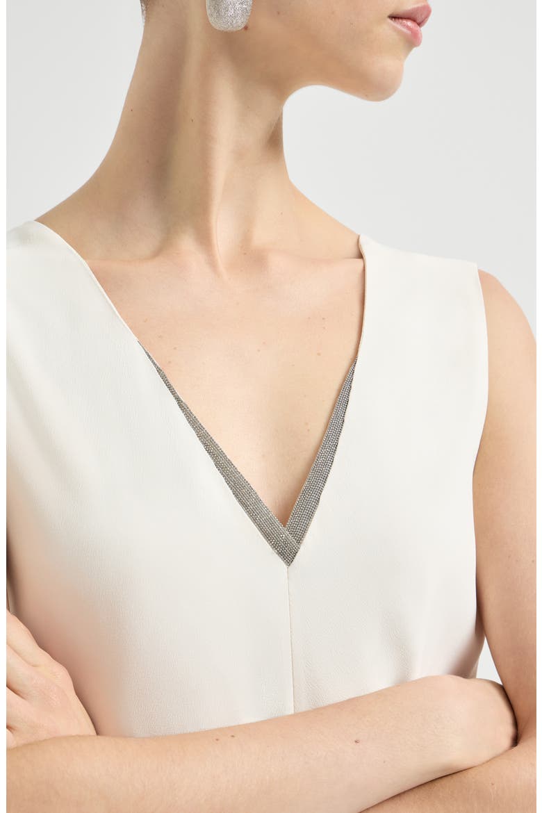 Fluid dress, Alternate, color, Chalk