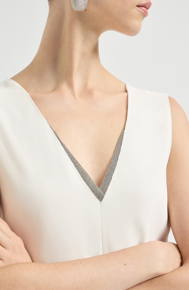 Brunello Cucinelli Fluid dress, Alternate, color, Chalk