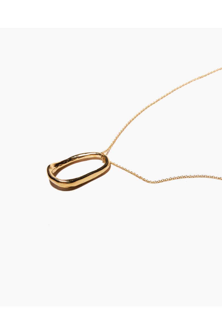 Alma Necklace, Alternate, color, Brass